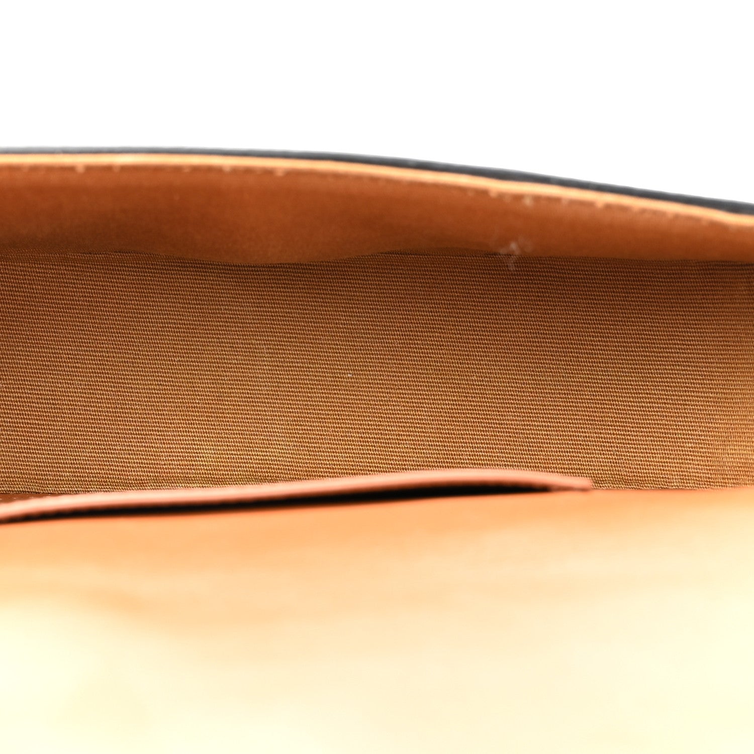 Celine Triomphe Canvas Calfskin Tabou Clutch on Strap Tan 5 of 11
