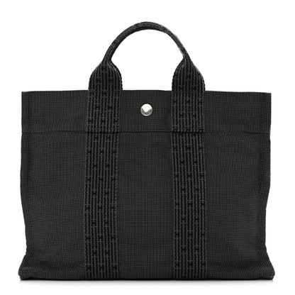 Hermes Canvas Herline PM Tote Grey 1 of 12