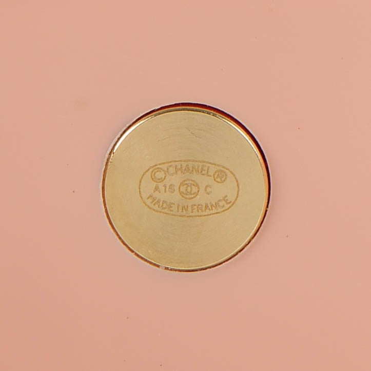 Resin Gripoix CC Bracelet Pink
