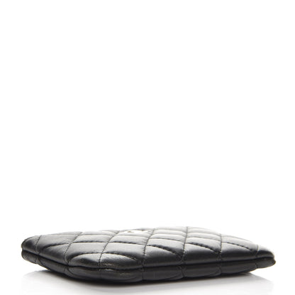Chanel Lambskin Quilted Small Cosmetic Case Black 4 of 10
