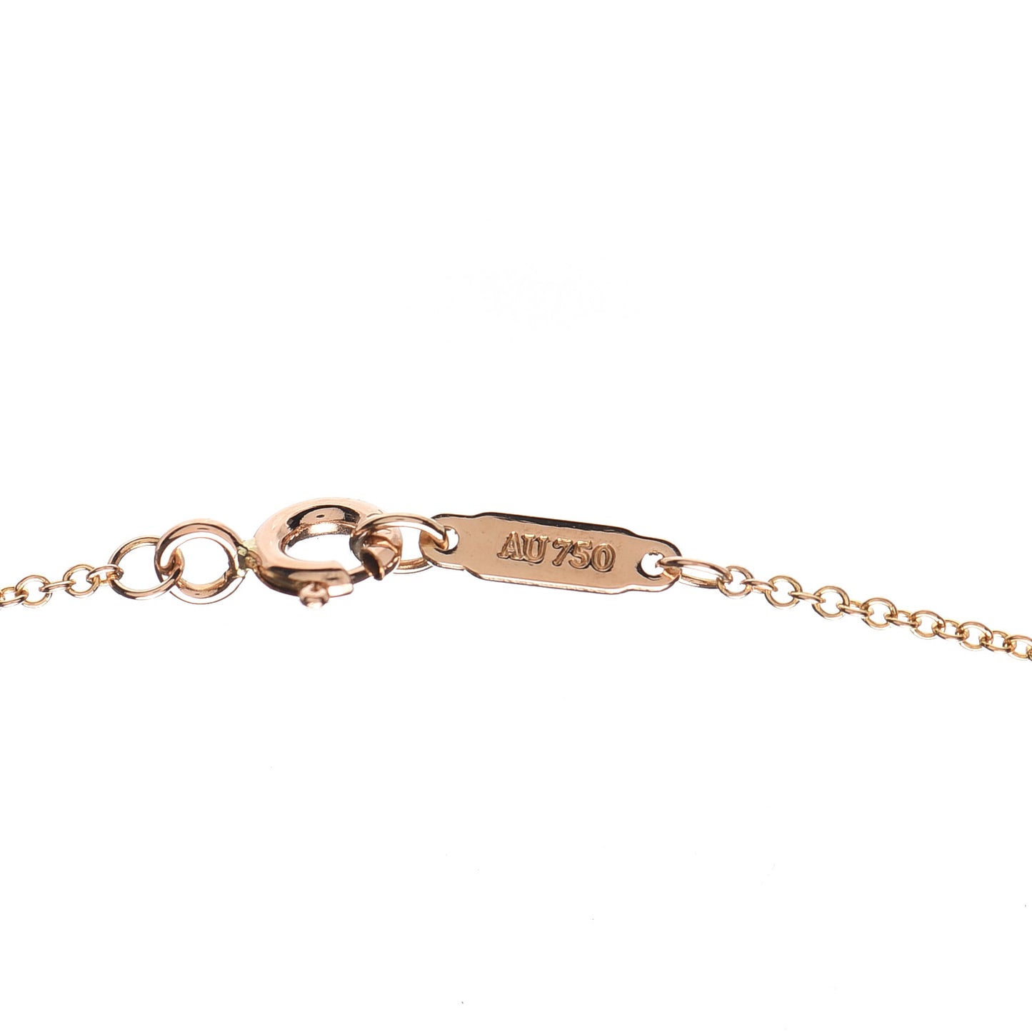18K Rose Gold Diamond Small Cross Pendant Necklace