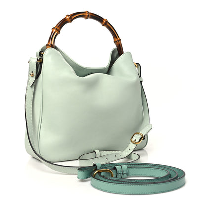 Gucci Softy Wonka Textured Dollar Calfskin Medium Diana Shoulder Bag Salvy Green 3 of 11