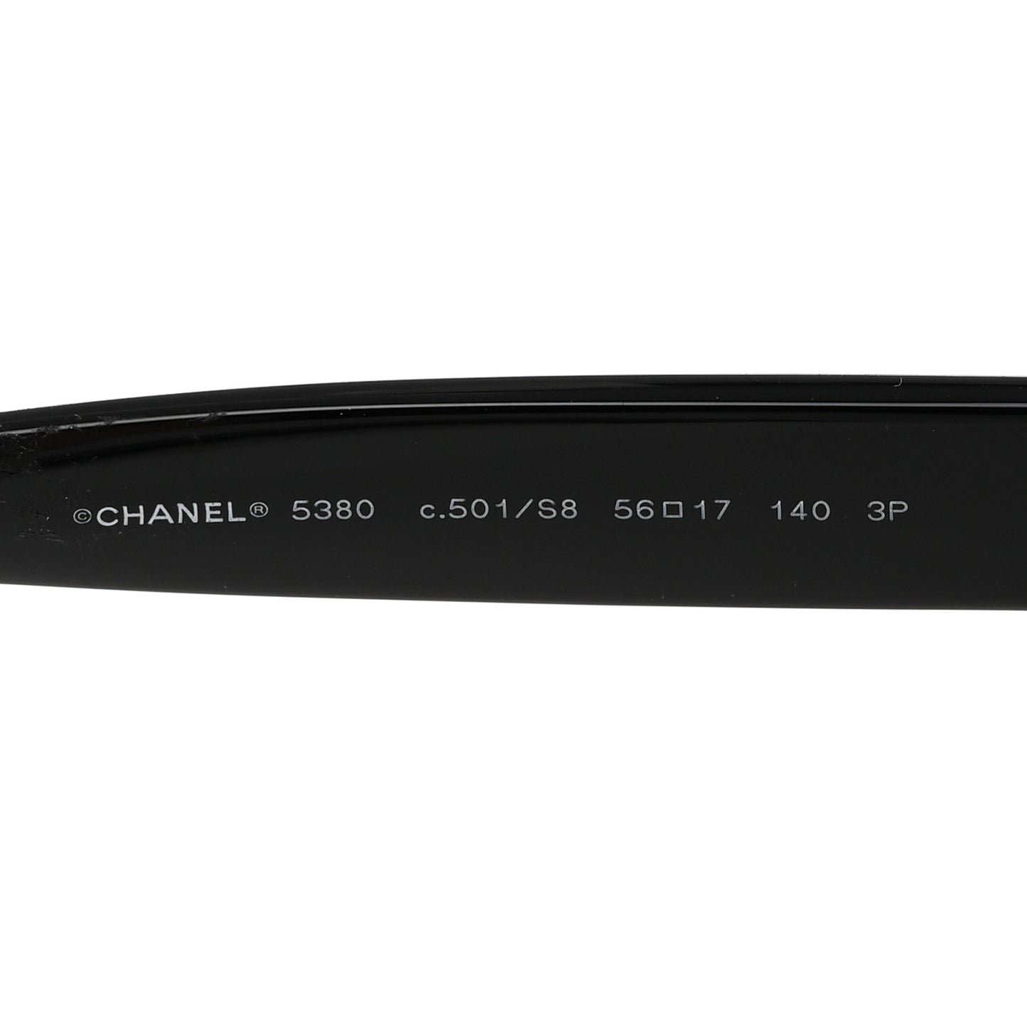 Acetate Polarized Square CC Sunglasses 5380 Black