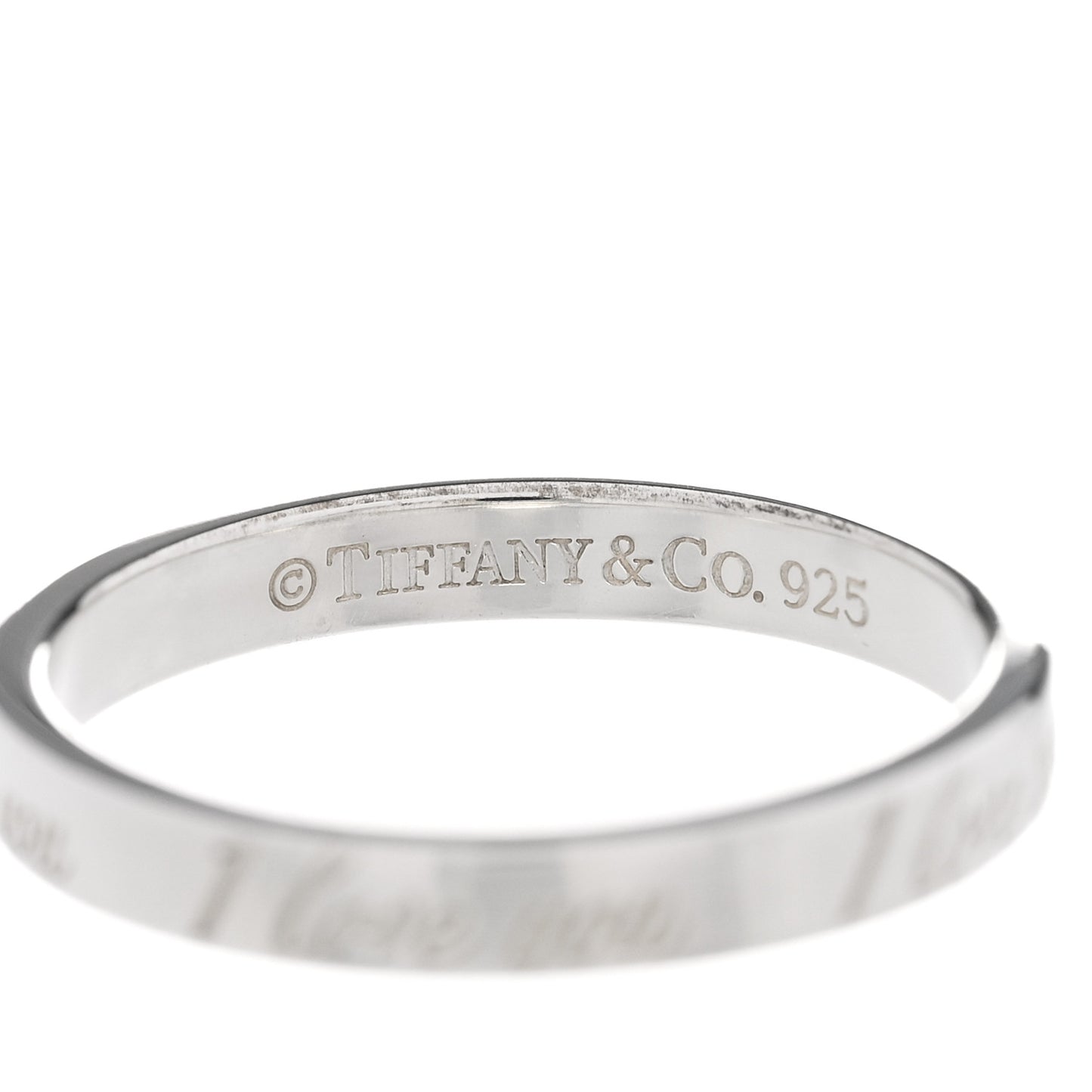 Sterling Silver I Love You Band Ring 56 7.5
