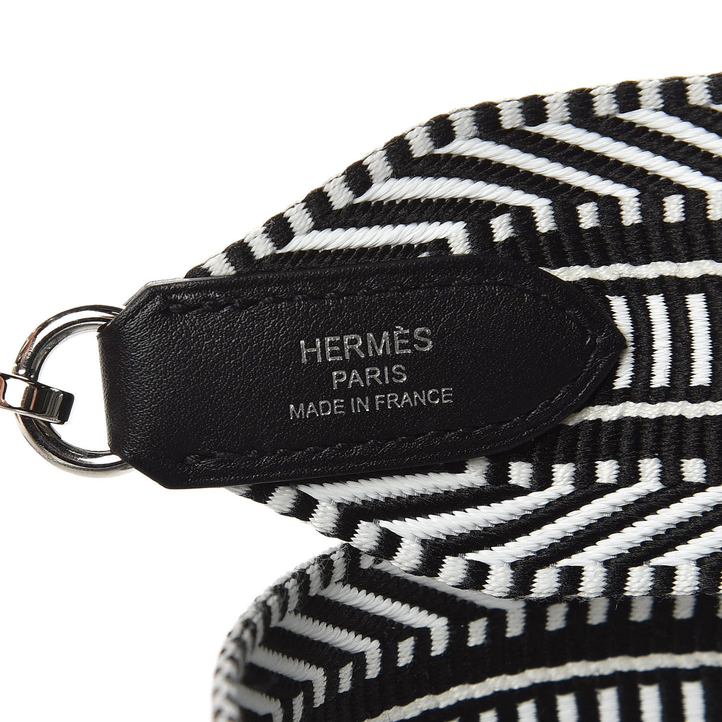 Toile Swift 50mm Sangle Cavale Shoulder Strap Black Ecru