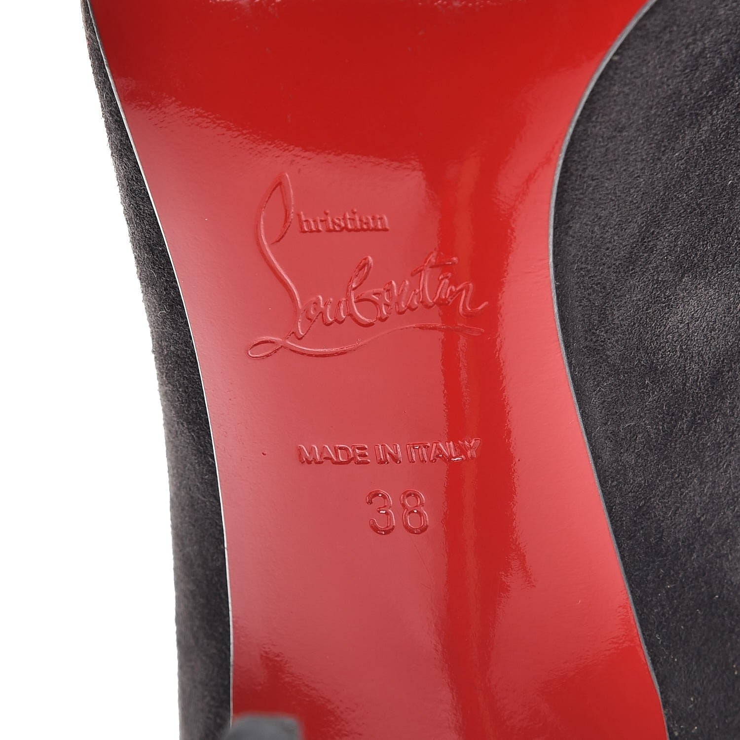 Christian Louboutin Suede Corneille 100 Pumps 38 Grey 9 of 11