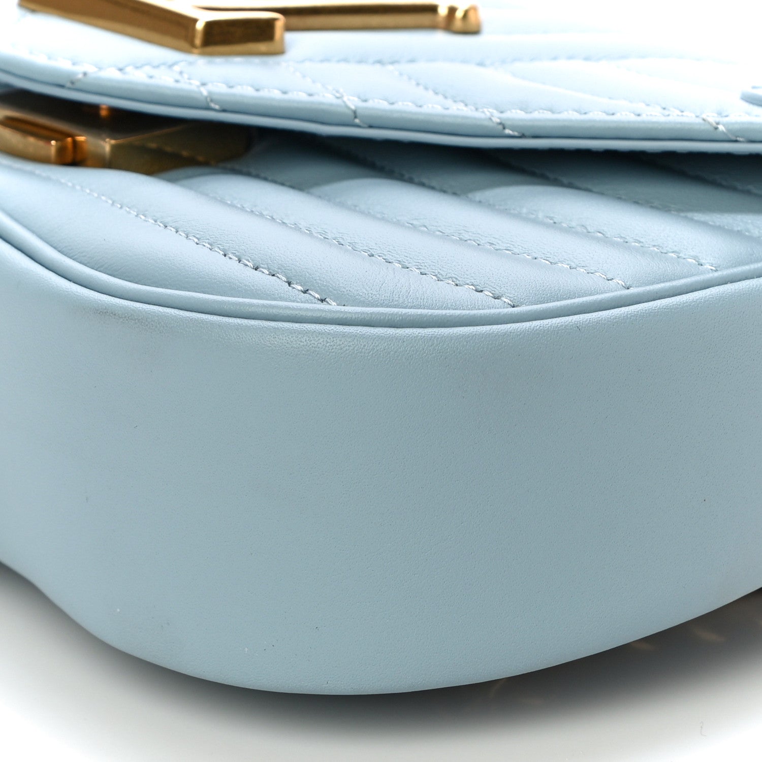 Louis Vuitton Calfskin New Wave Chain PM Porcelain Blue 9 of 9