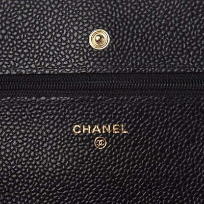 Chanel Caviar Quilted Wallet On Chain WOC Black 6 of 11