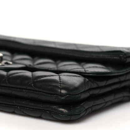 Chanel Lambskin Quilted Mini Multi Flap Bag Black 10 of 12