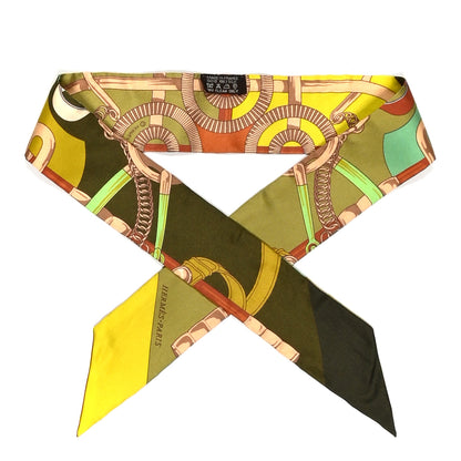 Hermes Silk Eperon d'Or Twilly 1 of 5