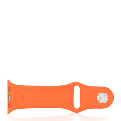 Hermes Silicone 40mm Apple Sports Watch Single Tour Band Orange 5 of 5