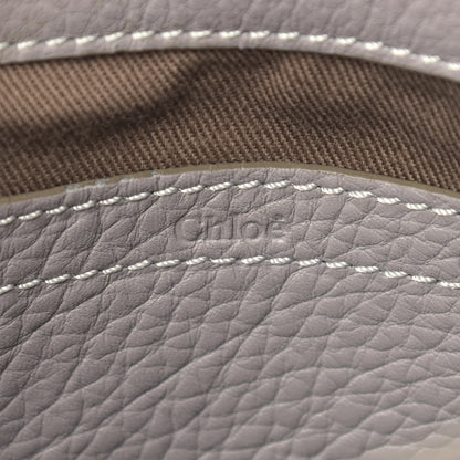 Chloe Calfskin Mini Marcie Round Crossbody Bag Cashmere Grey 6 of 10