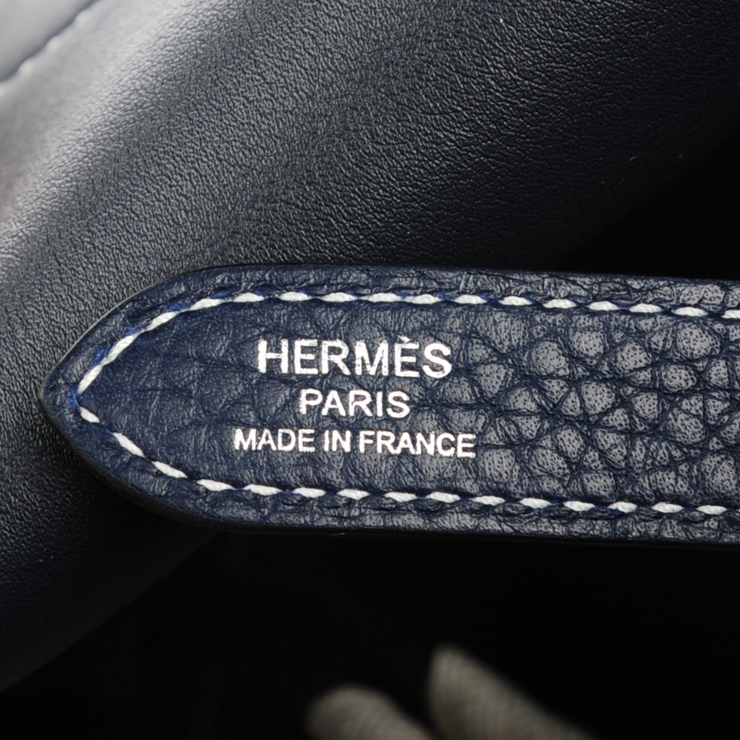 Hermes Taurillon Clemence Halzan 31 Bleu Nuit Indigo 9 of 9