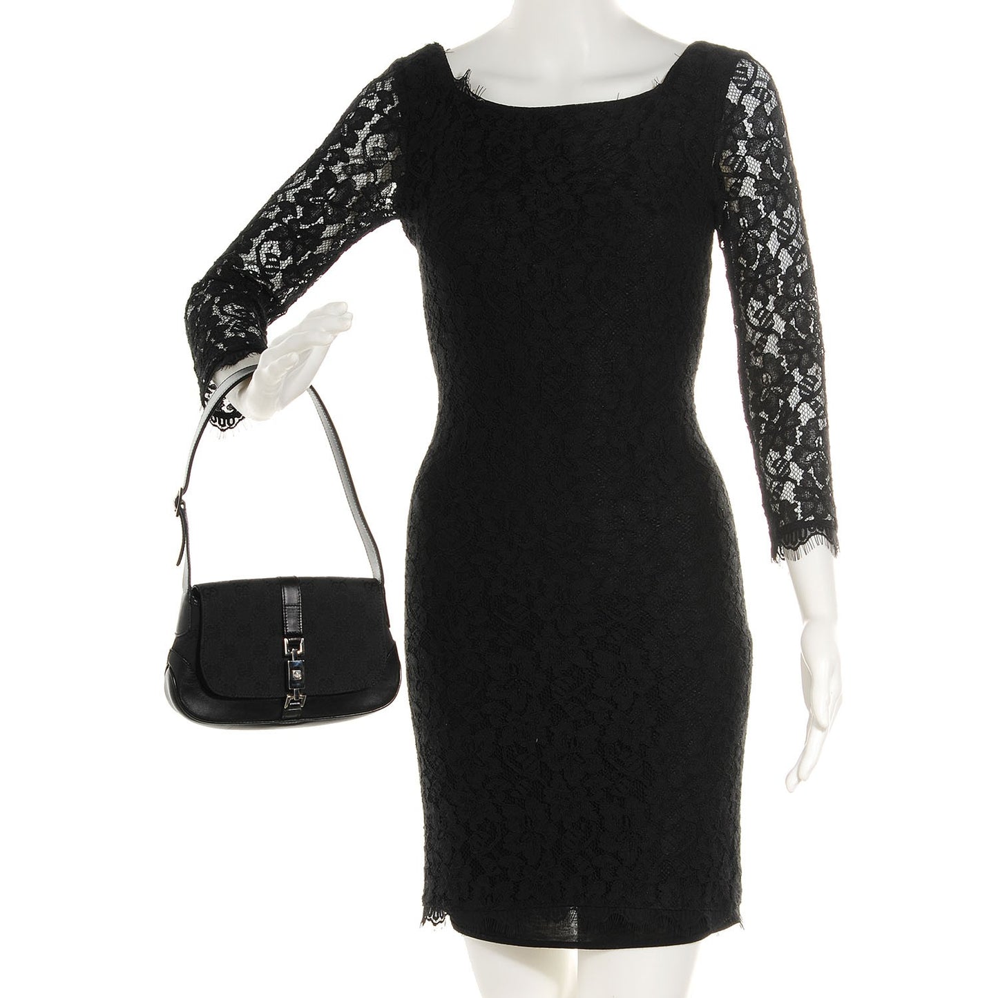 Monogram Mini Jackie O Hobo Black