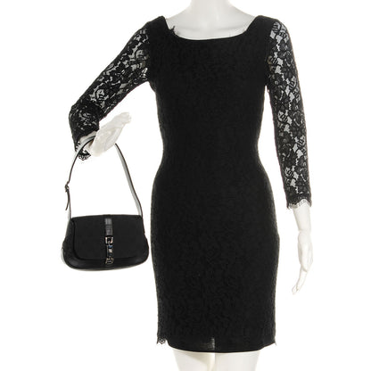 Gucci Monogram Mini Jackie O Hobo Black 2 of 7