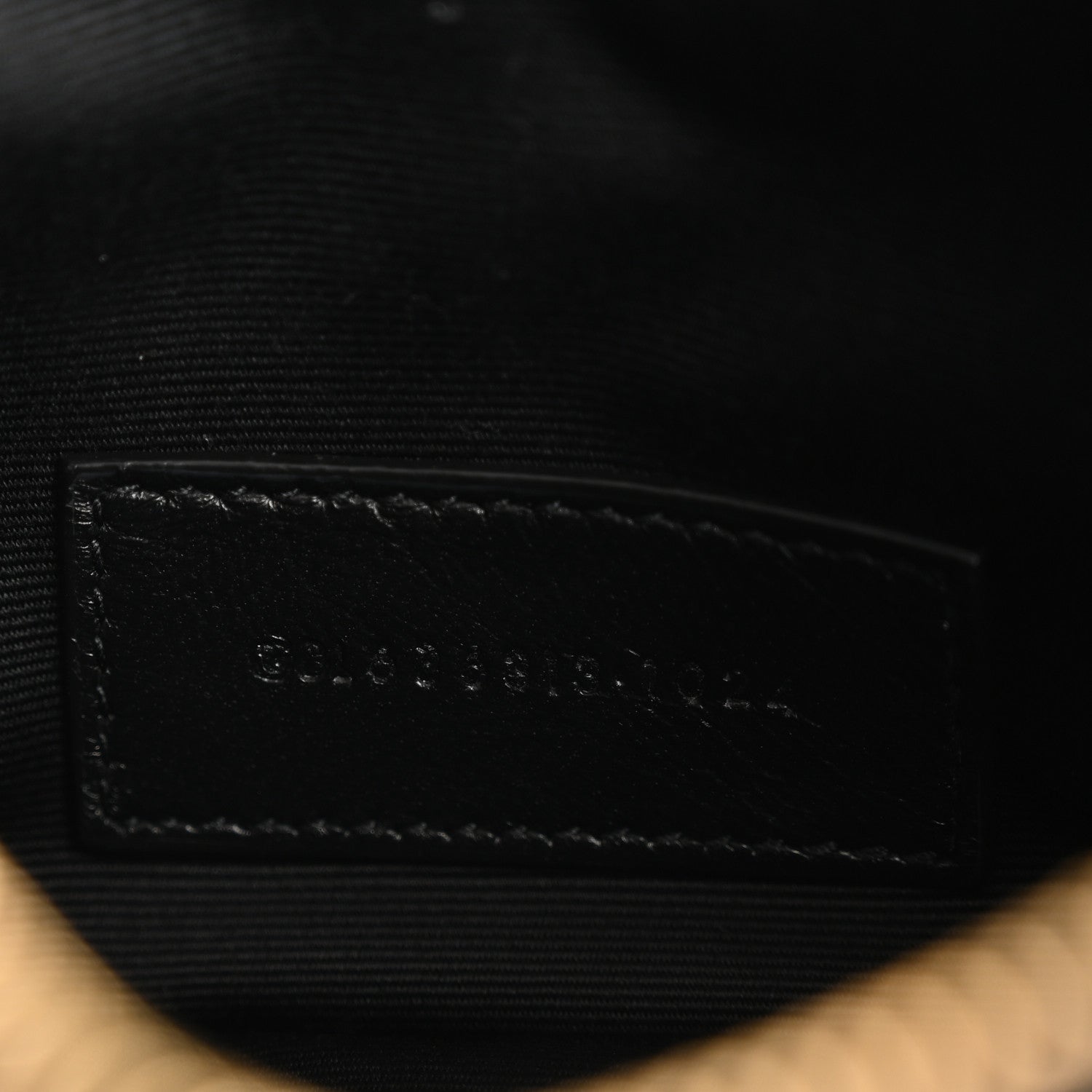 Saint Laurent Grain De Poudre Chevron Monogram Large Bill Pouch Black 7 of 14