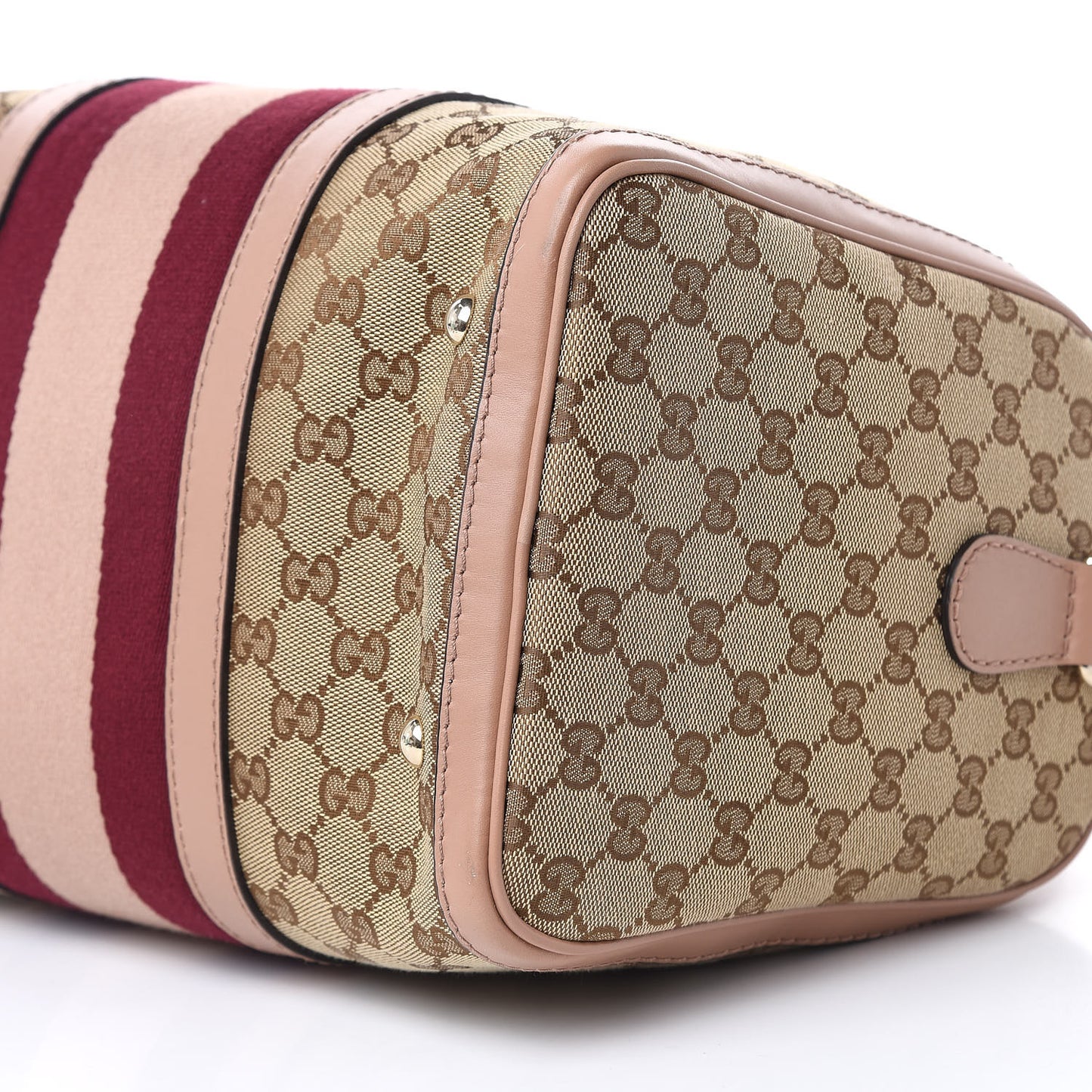 Monogram Vintage Web Medium Boston Pink