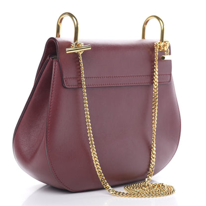 Chloe Suede Smooth Calfskin Drew Shoulder Bag Plum Purple 3 of 14