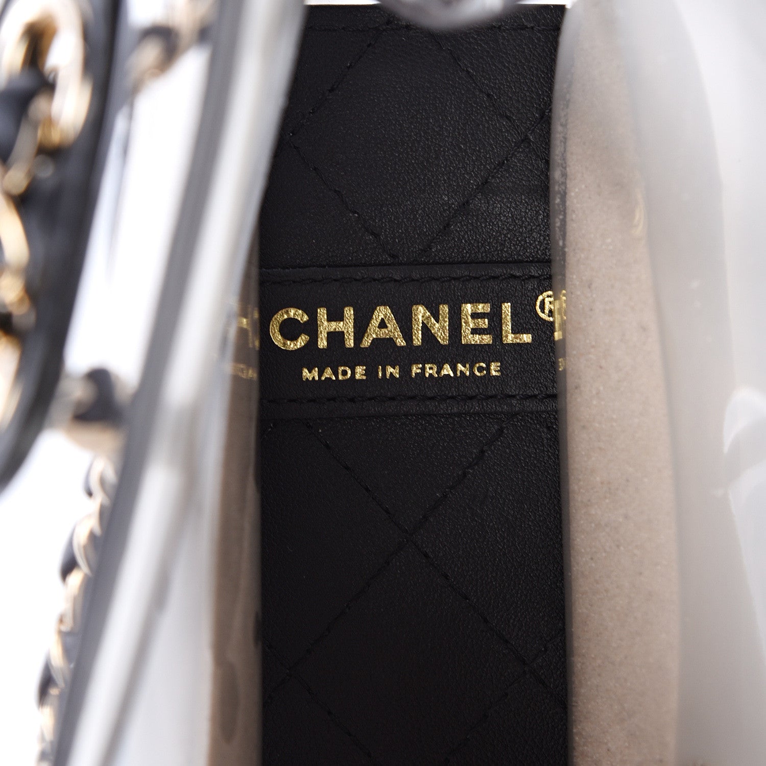 Chanel Lambskin PVC Medium Coco Sand Flap Black 5 of 10