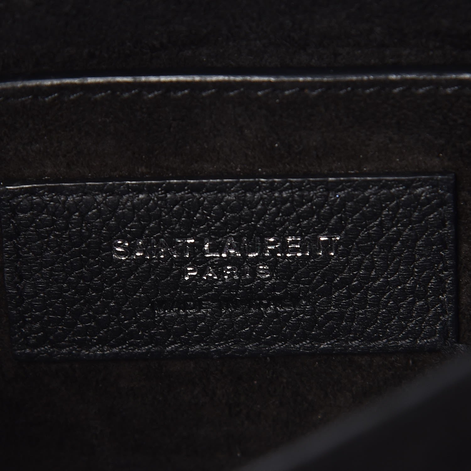 Saint Laurent Grained Calfskin Small Monogram Sunset Black 6 of 6