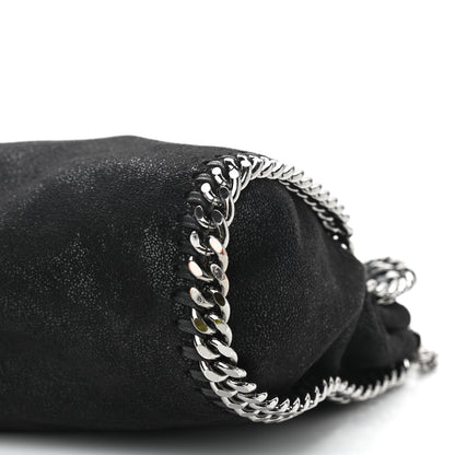 Stella McCartney Shaggy Deer Mini Falabella Fold Over Tote Black 9 of 9