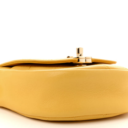 Chanel Goatskin Stitched Casual Trip Messenger Flap Yellow 9 of 10