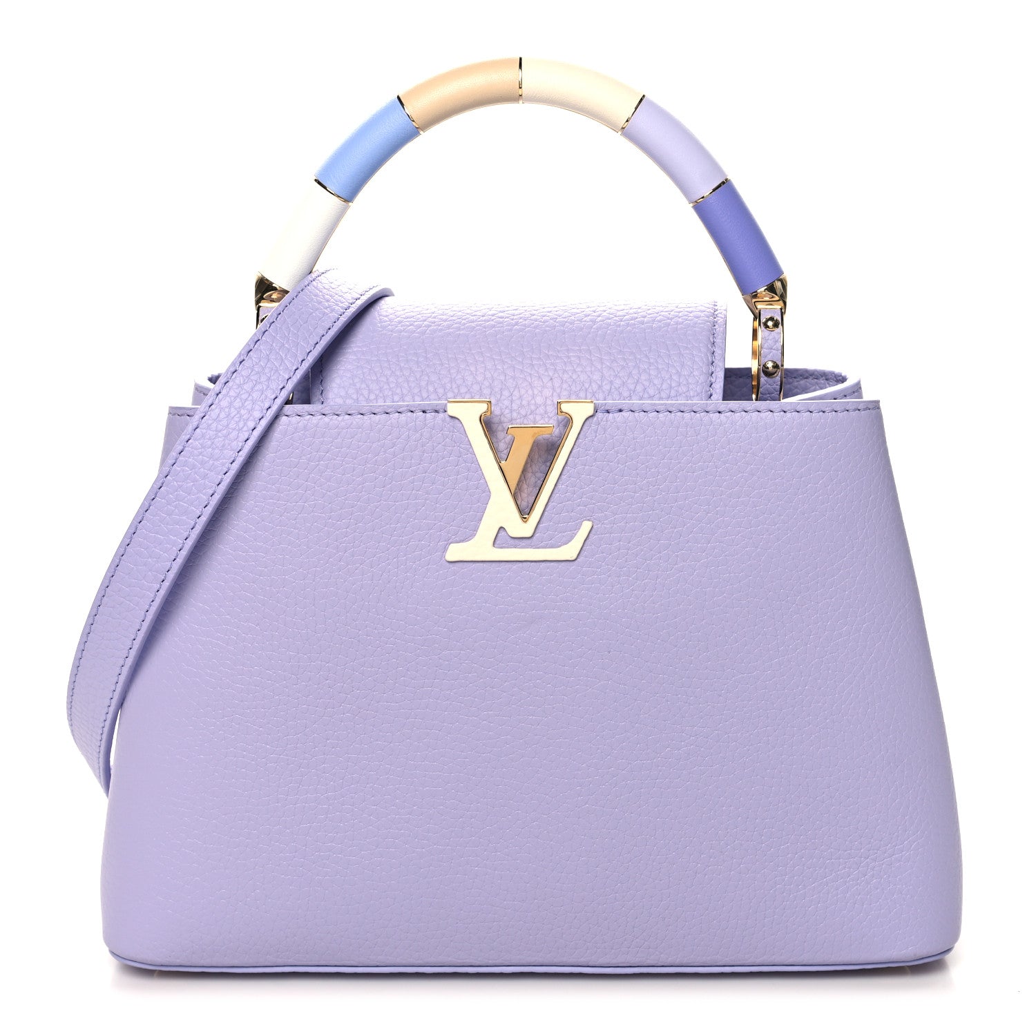 Louis Vuitton Taurillon Kintsugi Capucines BB Iris 1 of 9
