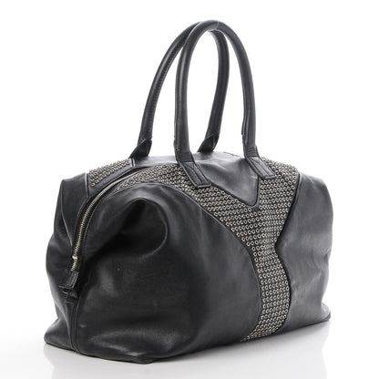 Saint Laurent Chevre Large Rock Stud Easy Y Black 3 of 7