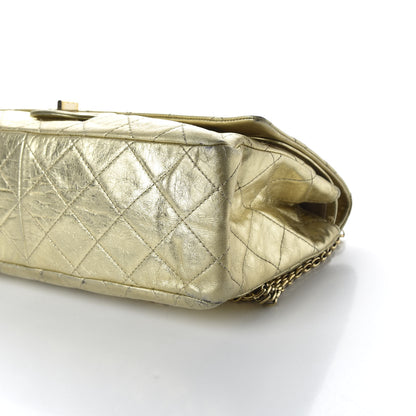 Chanel Metallic Aged Calfskin Quilted 2.55 Reissue 228 Flap Gold 9 of 10