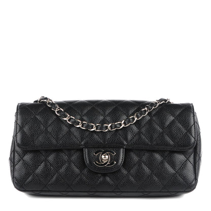 Chanel Caviar Quilted East West Flap Black 1 of 8