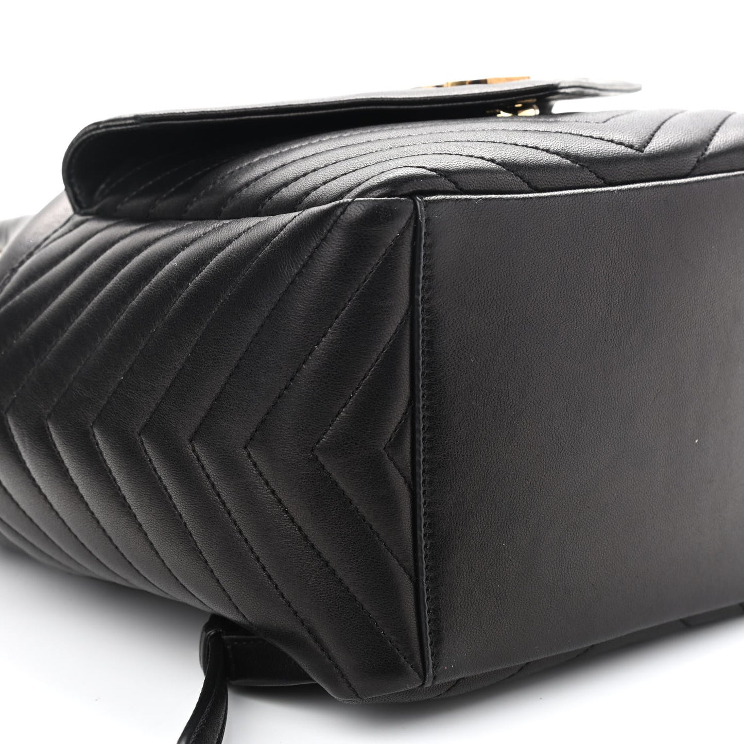 Lambskin Matelasse Monogram Joe Backpack Black