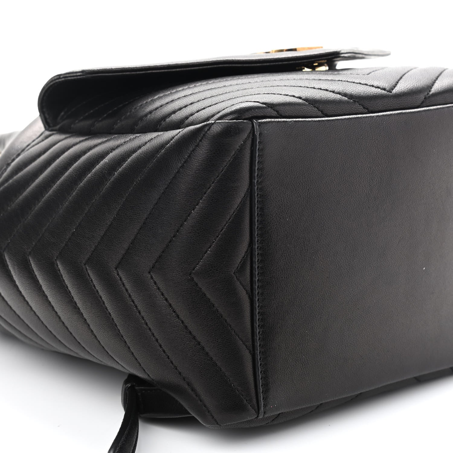 Saint Laurent Lambskin Matelasse Monogram Joe Backpack Black 8 of 10