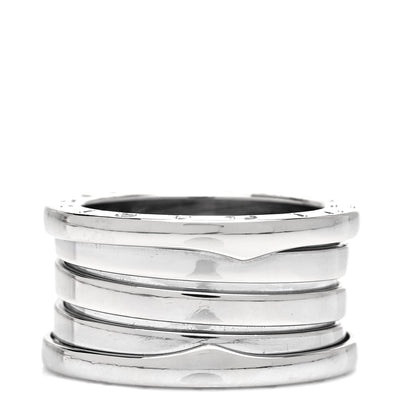 Bulgari 18K White Gold B.Zero1 Four-Band Ring 50 5.25 1 of 5