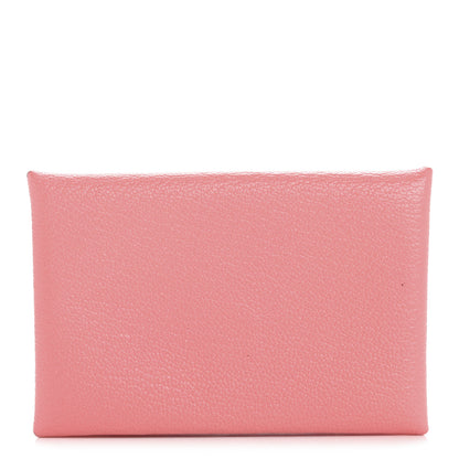Hermes Chevre Mysore Calvi Card Case Rose Azalee 1 of 9