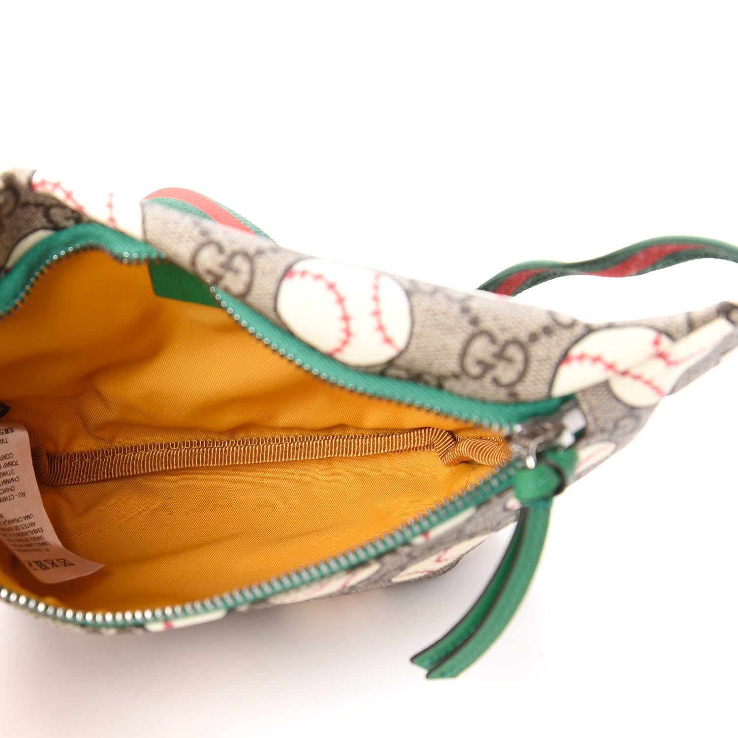 Gucci GG Supreme Monogram Baseballs Web Childrens Belt Bag 5 of 10