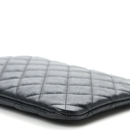 Chanel Iridescent Caviar Quilted Medium Cosmetic Case Black 8 of 8
