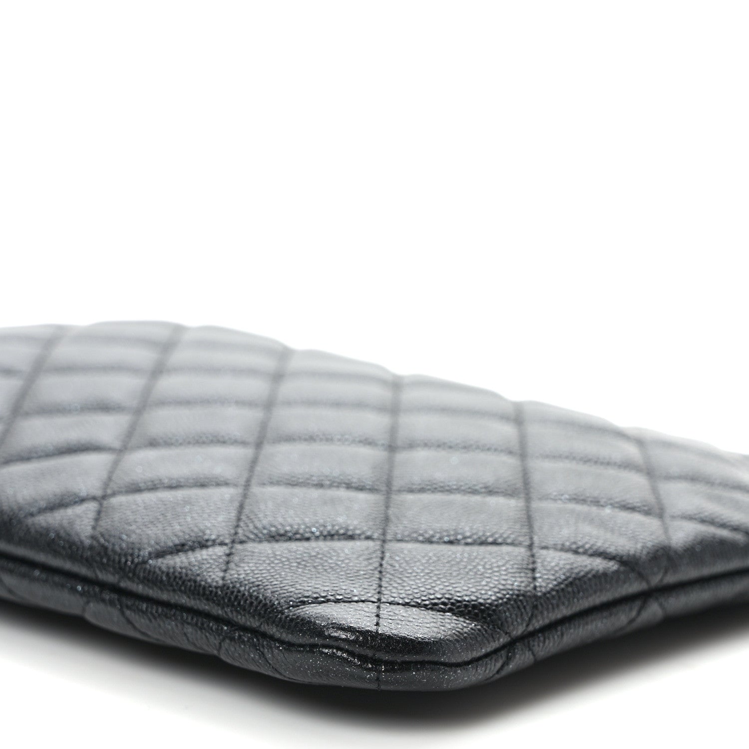 Chanel Iridescent Caviar Quilted Medium Cosmetic Case Black 8 of 8