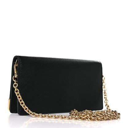 Prada Saffiano Mini Cahier Crossbody Bag Black 3 of 8