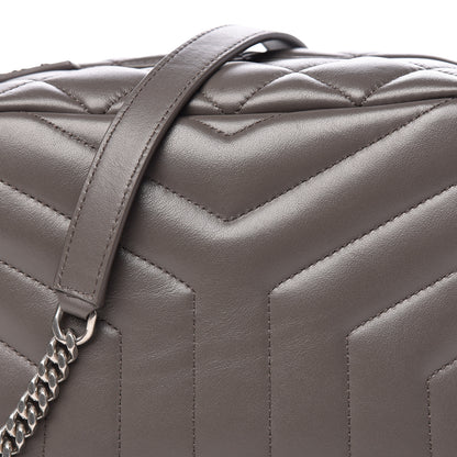 Saint Laurent Calfskin Y Quilted Monogram Small Loulou Bowling Bag Earth 10 of 10