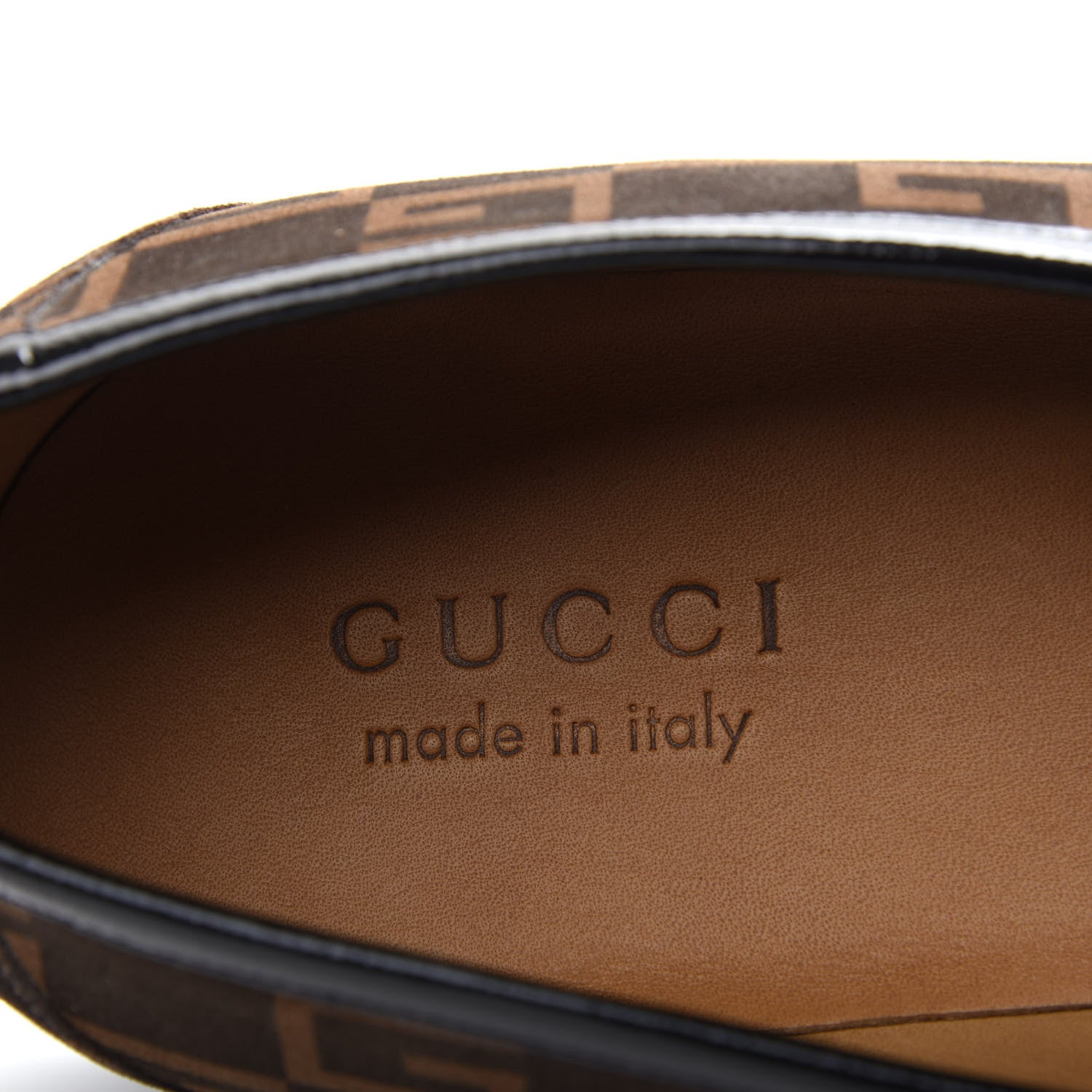 Gucci Vernice Naplack Suede Mens Square G Loafers 11 Black Sigaro 8 of 12