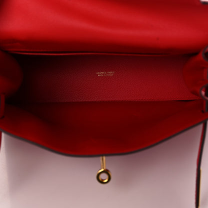 Hermes Evercolor Kelly Danse II Belt Bag Rouge De Coeur 4 of 8