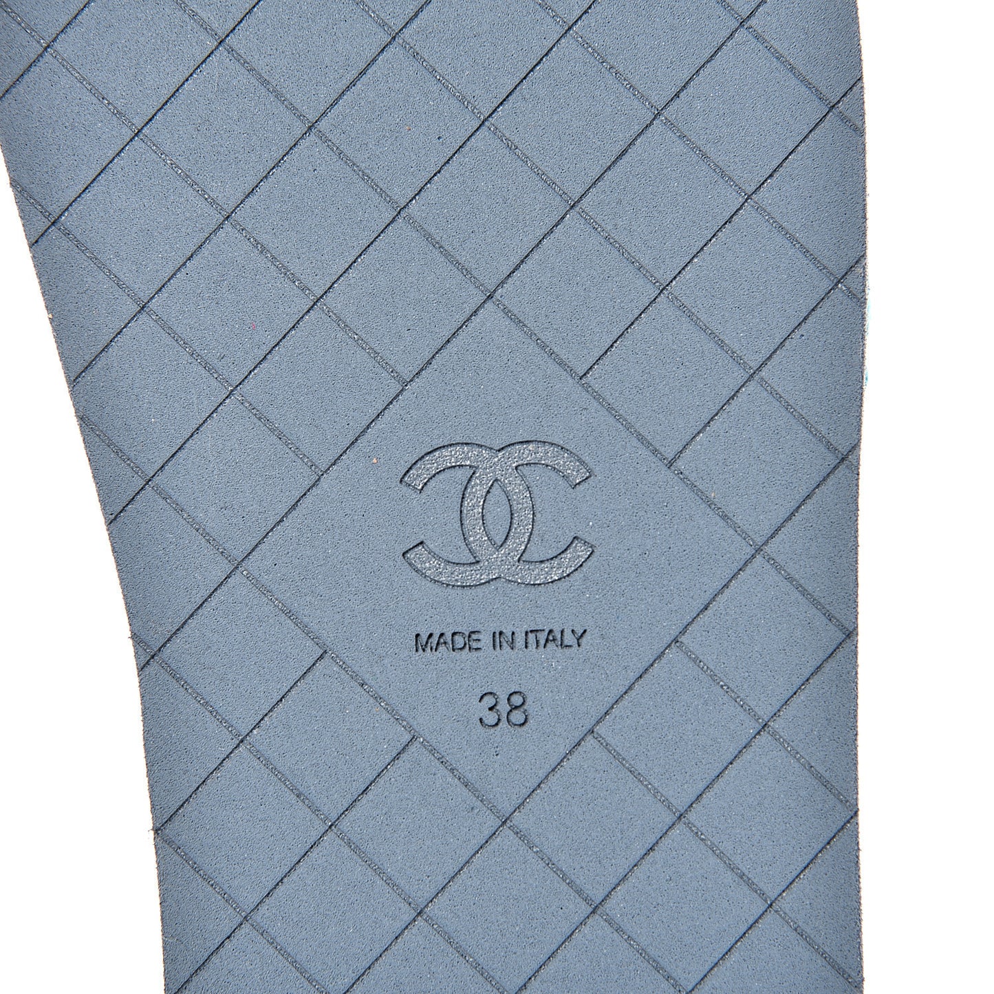 Fabric Rubber Coco Slides 38 Blue