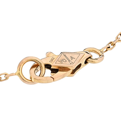 Van Cleef & Arpels 18K Rose Gold Carnelian Sweet Alhambra Bracelet 3 of 5