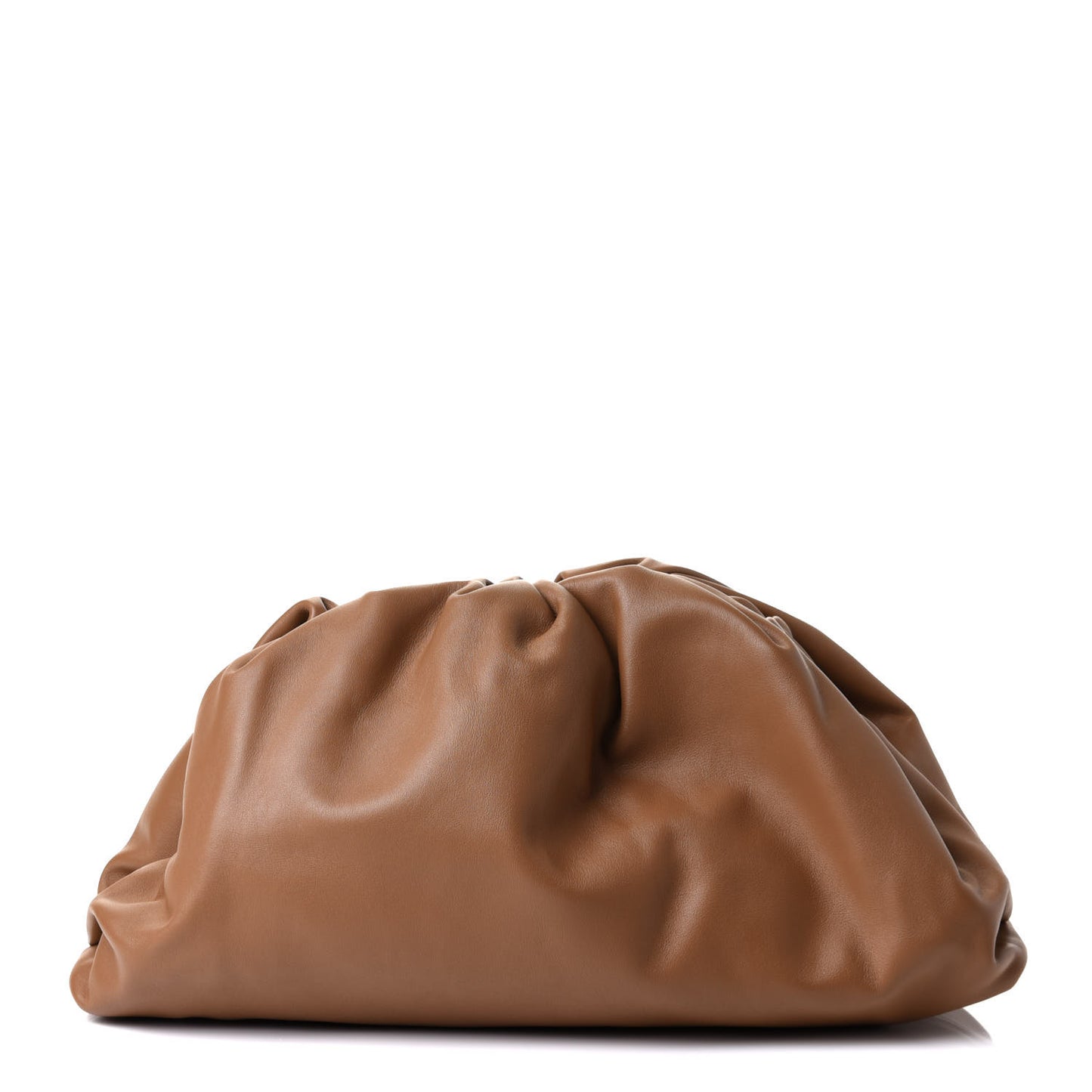 Smooth Butter Calf The Pouch Oversized Clutch Cammello