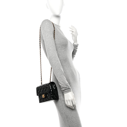 Chanel Patent Calfskin Quilted Mini Square Flap Black 3 of 10