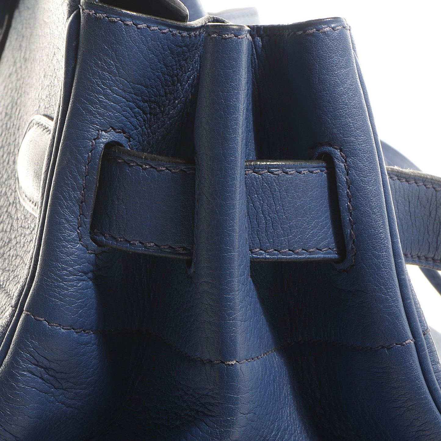Taurillon Clemence JPG Birkin 42 Bleu Brighton