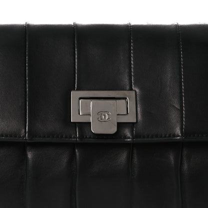 Chanel Lambskin Vertical Quilted Clutch Black 8 of 11