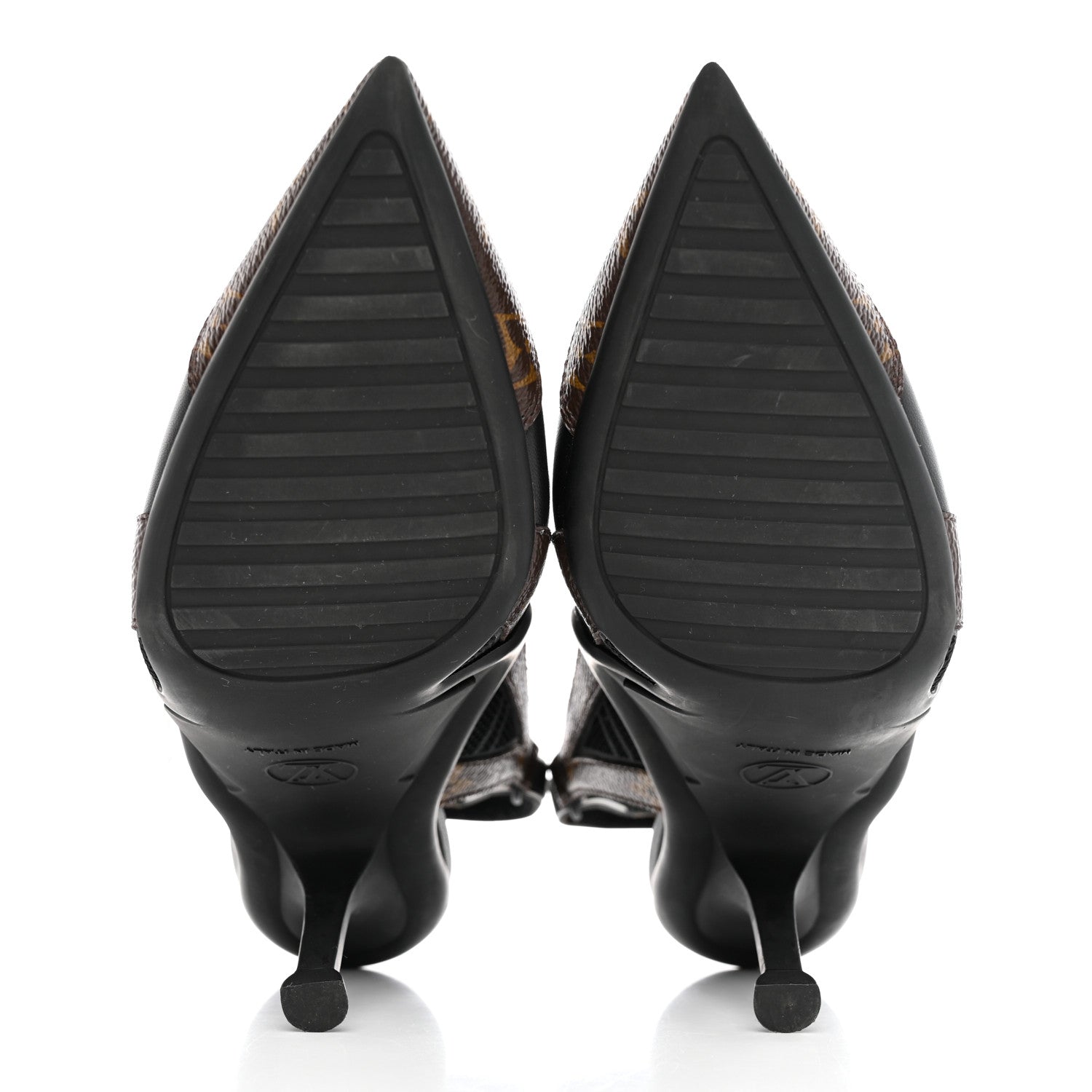 Louis Vuitton Patent Monogram Archlight Slingback Pumps 38 Black 6 of 12