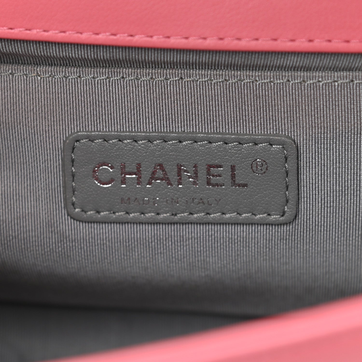 Chanel Calfskin Chevron Quilted Medium Boy Flap Pink 6 of 10