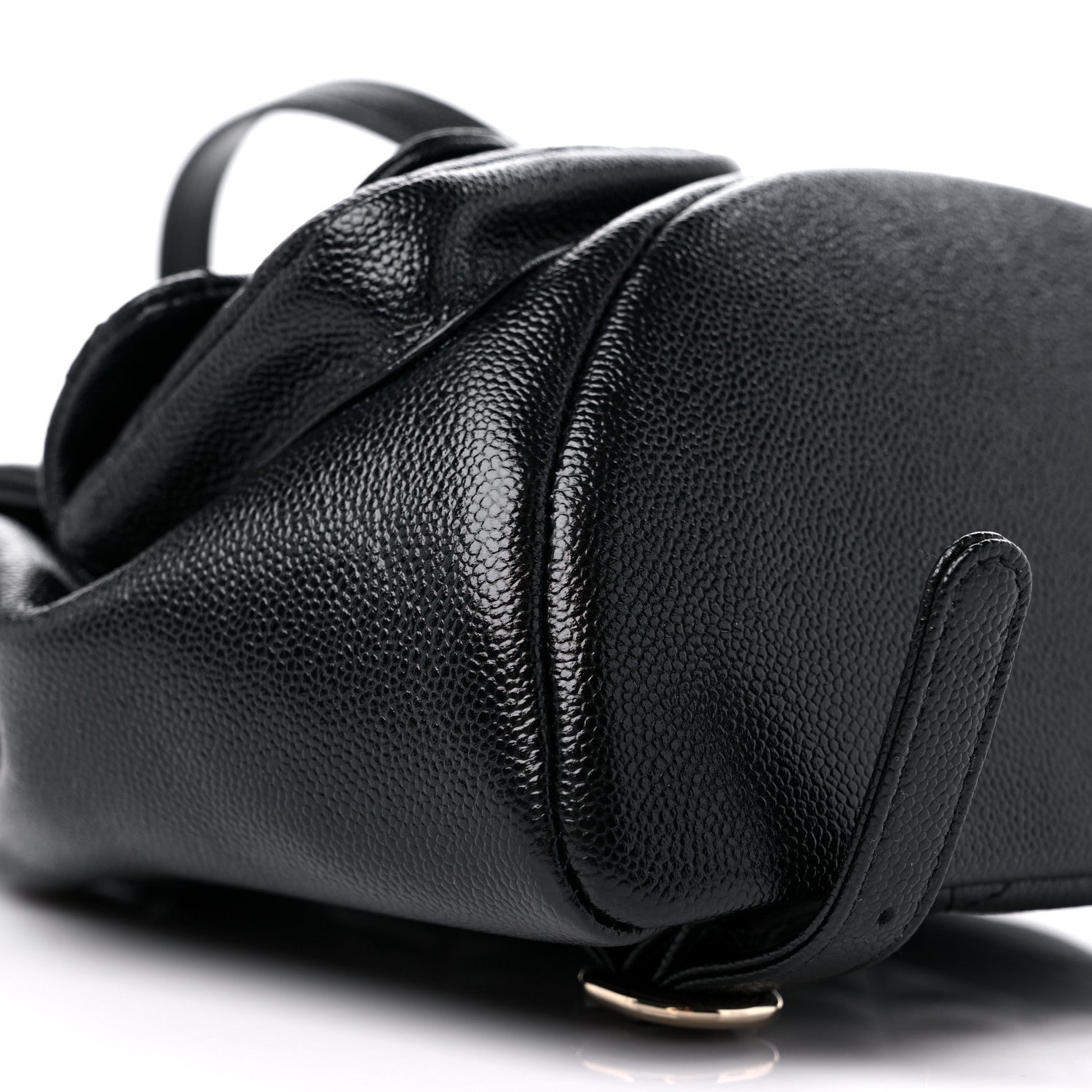 Chanel Shiny Caviar Quilted Small Duma Pockets Drawstring Backpack Black 8 of 10